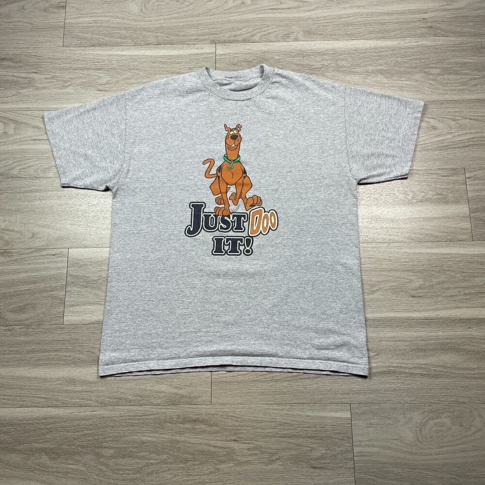 Vintage Shirt Mens Extra Large Gray Scooby Doo Cartoon Promo 90s